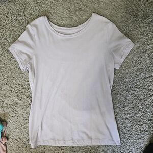 Banana Republic Fitted White Short Sleeve Tee